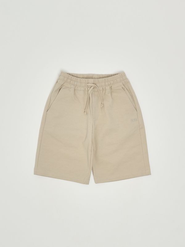 Pantaloncino bambino in misto cotone stretch Beige GCDS