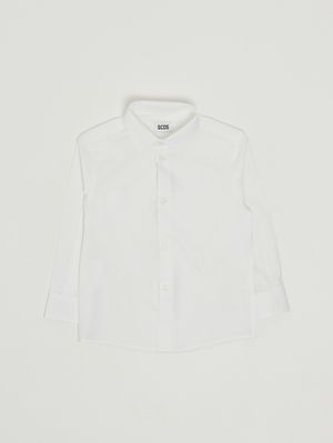 1. Boys' stretch cotton shirt White