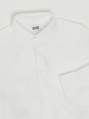 3. Boys' stretch cotton shirt White