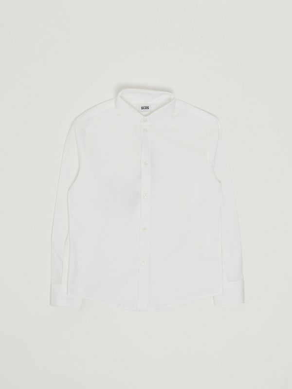 1. Camisa de niño en algodón elástico Blanco GCDS c1bjqh518t330