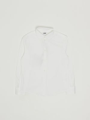 1. Camisa de niño en algodón elástico Blanco