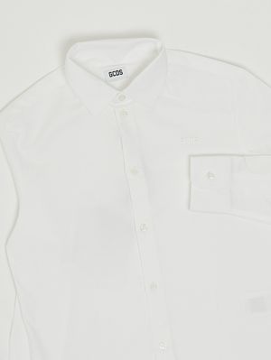3. Camisa de niño en algodón elástico Blanco