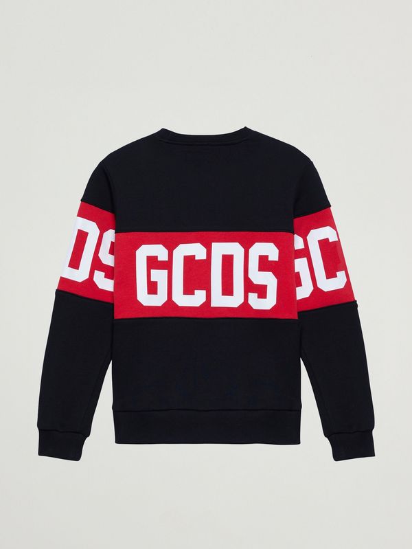 2. Sudadera de niño en mezcla de algodón Negro-Rojo GCDS z0ujqe584f004