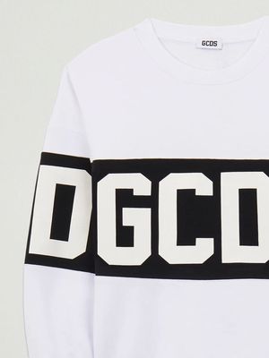 3. Boys' cotton-blend sweatshirt Black and White