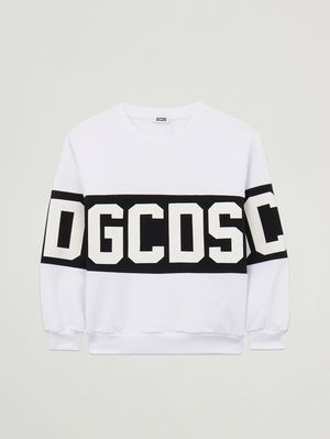 1. Boys' cotton-blend sweatshirt Black and White
