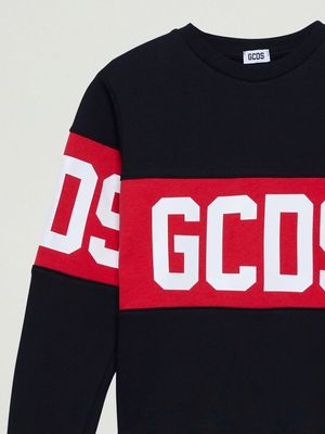 3. Sudadera de niño en mezcla de algodón Negro-Rojo