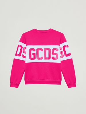 2. Sudadera para niño de mezcla de algodón Fucsia-Blanco