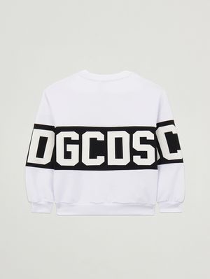 2. Boys' cotton-blend sweatshirt White-Black