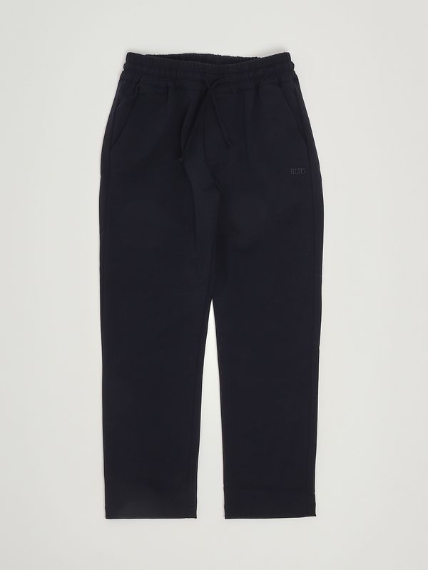 Pantalone bambino in misto cotone Blu GCDS