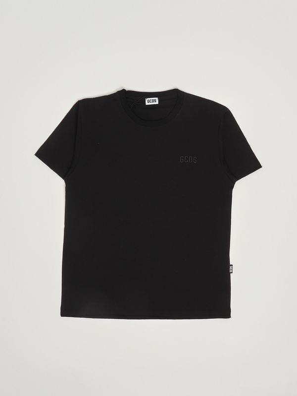 T-shirt bambino in cotone Nero GCDS