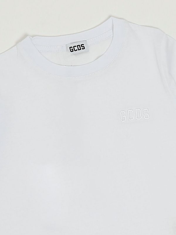 3. Boys' cotton T-shirt White GCDS c1bkqc608j105