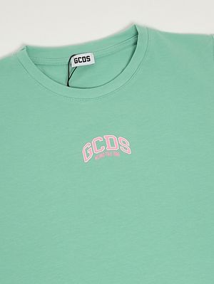 3. Vestido de niña de algodón elástico. Verde menta