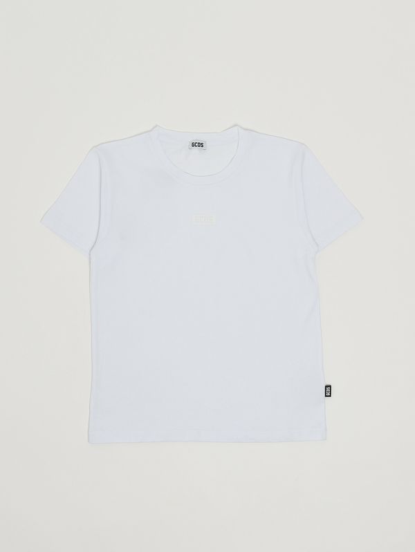 1. Kinder-T-Shirt aus Baumwolle Optisches Weiß GCDS z0ujqc604j105