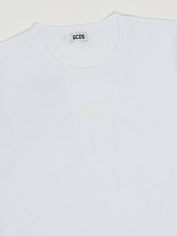 3. Kinder-T-Shirt aus Baumwolle Optisches Weiß GCDS z0ujqc604j105