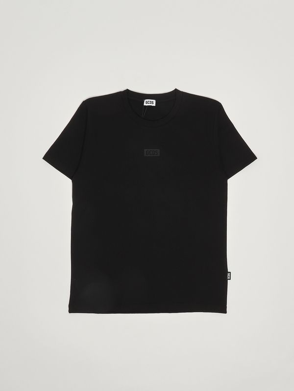 T-shirt bambino in cotone Nero GCDS