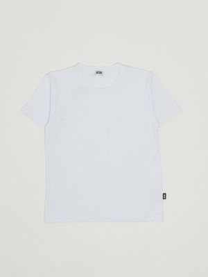 1. Kinder-T-Shirt aus Baumwolle Optisches Weiß