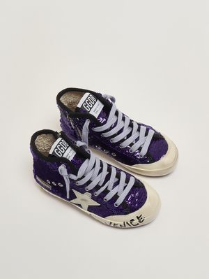 2. Mädchen-Sneaker Francy mit Pailletten Hellblau