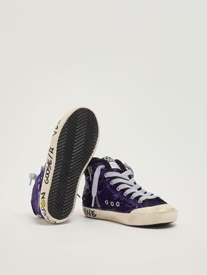 4. Mädchen-Sneaker Francy mit Pailletten Hellblau