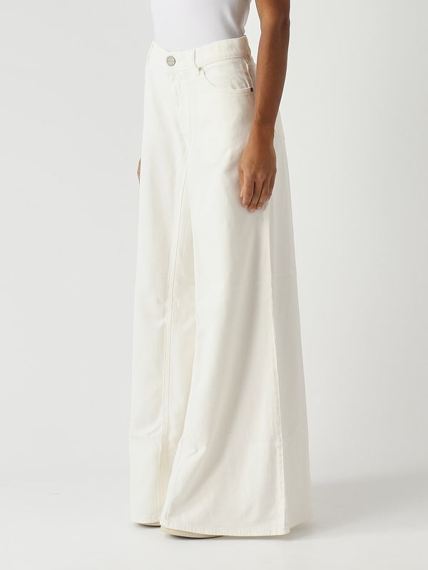 3. Jeans donna in lyocell e cotone Bianco Pinko 106228a32p