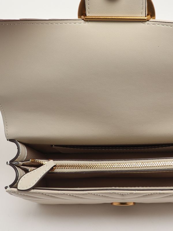 5. Women's Love One Mini DC bag in nappa leather White Pinko 100074a0gk