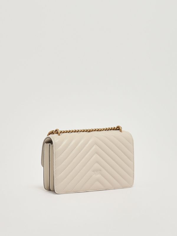 3. Women's Love One Mini DC bag in nappa leather White Pinko 100074a0gk
