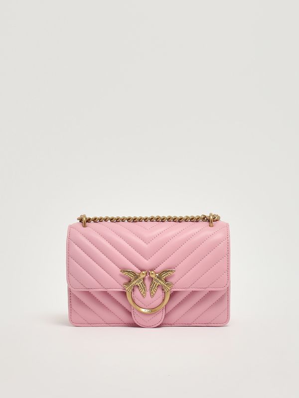 1. Women's Love One Mini DC bag in nappa leather Pink Pinko 100074a0gk