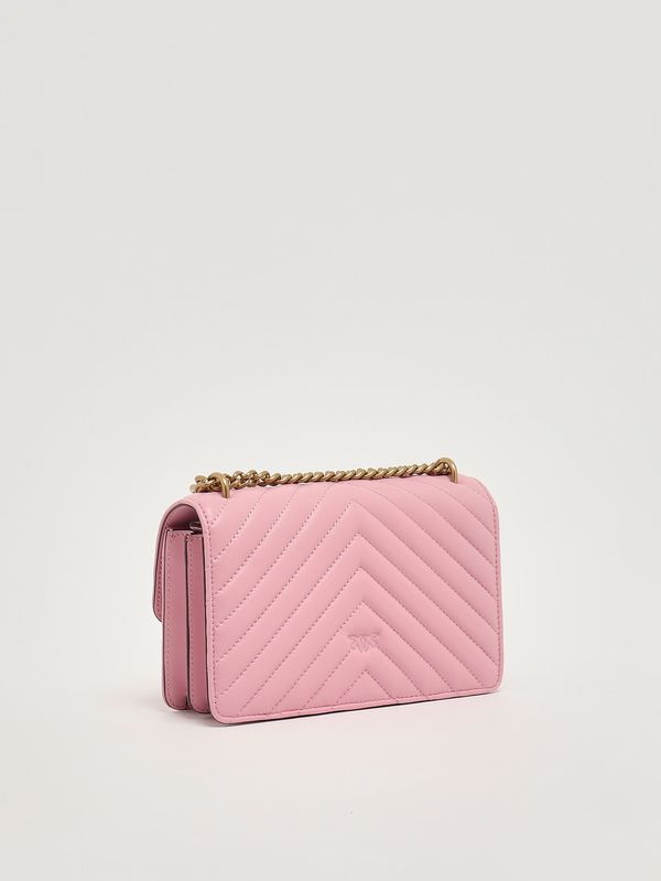 3. Women's Love One Mini DC bag in nappa leather Pink Pinko 100074a0gk