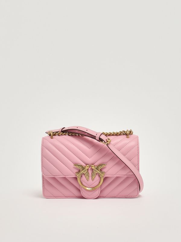 4. Women's Love One Mini DC bag in nappa leather Pink Pinko 100074a0gk