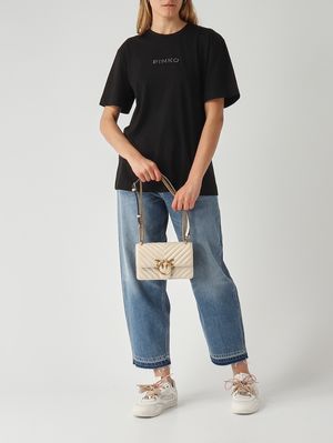 2. Women's Love One Mini DC bag in nappa leather White