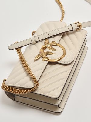 6. Women's Love One Mini DC bag in nappa leather White