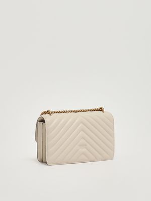 3. Women's Love One Mini DC bag in nappa leather White
