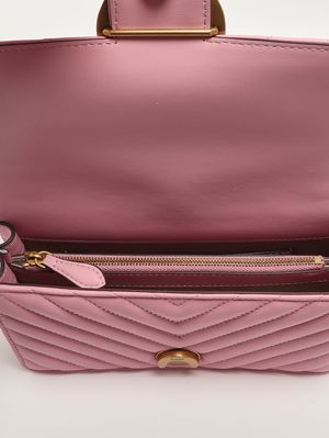 5. Women's Love One Mini DC bag in nappa leather Pink
