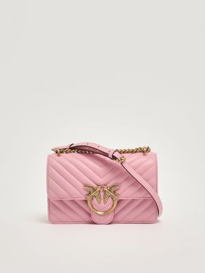 4. Women's Love One Mini DC bag in nappa leather Pink
