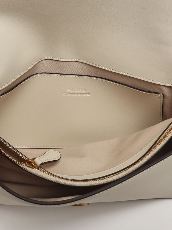 5. Borsa donna Love One Classic ST in pelle Bianco Pinko 105857a0f1