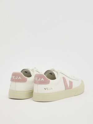 3. Women's Campo sneakers in ChromeFree leather White-Pink