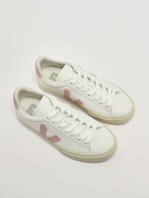 2. Women's Campo sneakers in ChromeFree leather White-Pink