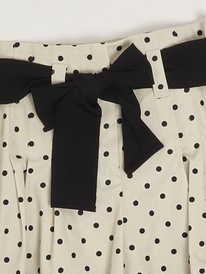 3. Mädchen-Shorts aus Baumwolle Beige-Schwarz