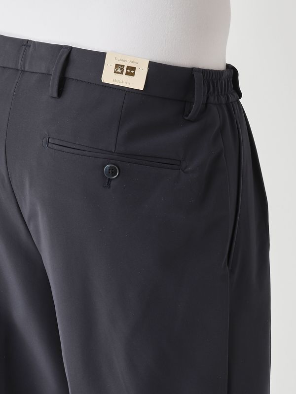 4. Pantalone uomo Portobello Easy Fit in tessuto tecnico stretch Navy Briglia portobellop300162