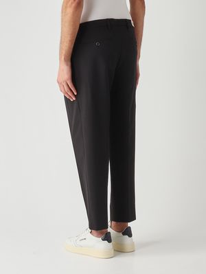 3. Pantalon homme Portobello Easy Fit en tissu technique extensible Noir