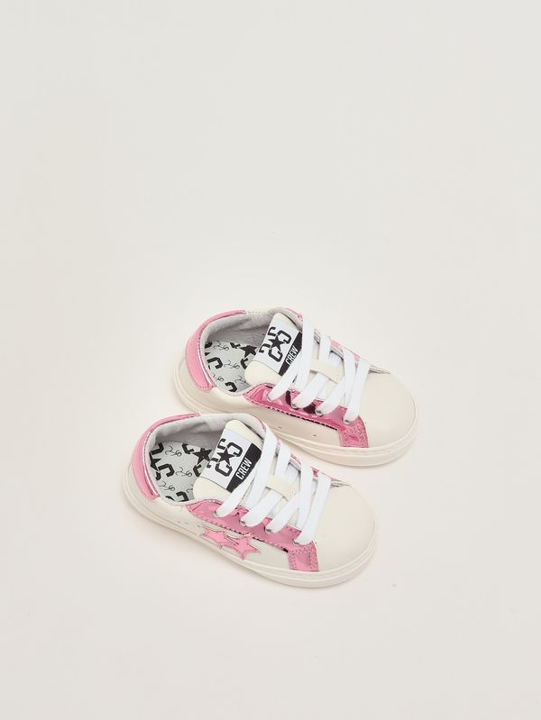 2. Sneakers neonato in pelle Bianco-Rosa 2Star 2sb3405