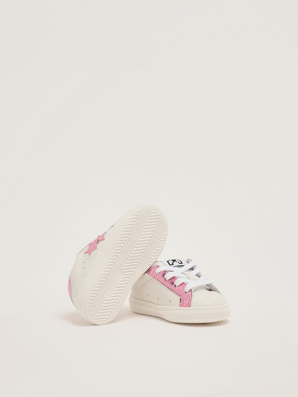 4. Sneakers neonato in pelle Bianco-Rosa 2Star 2sb3405