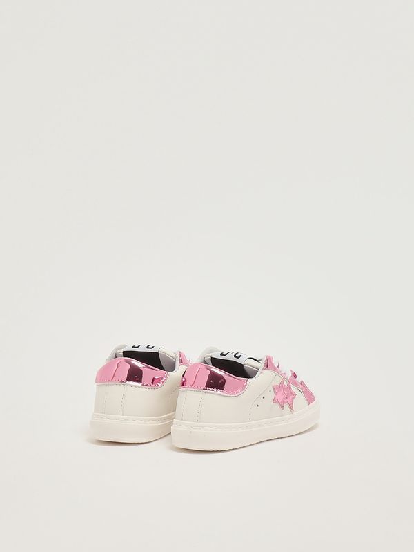 3. Sneakers neonato in pelle Bianco-Rosa 2Star 2sb3405