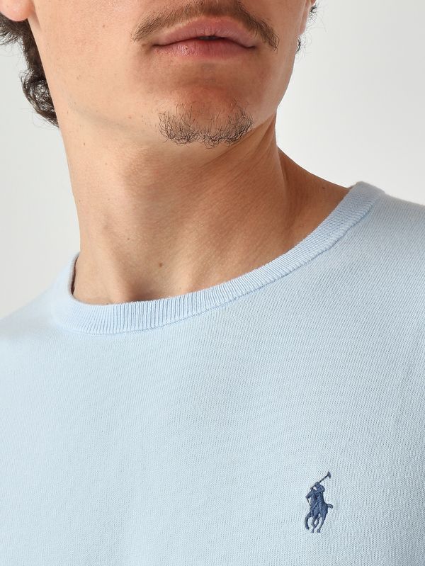4. Herren-Slim-Fit-Pullover aus reiner Baumwolle, 100% Better Cotton Blau Polo Ralph Lauren 710890558