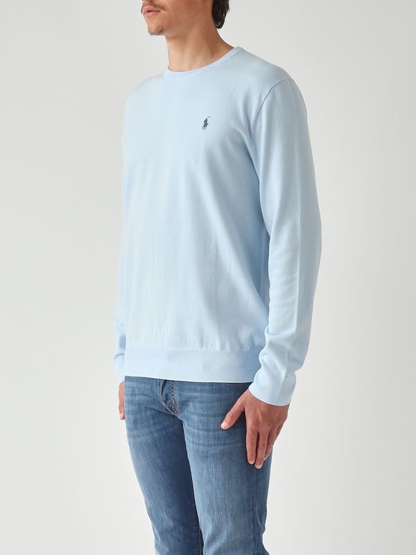 2. Herren-Slim-Fit-Pullover aus reiner Baumwolle, 100% Better Cotton Blau Polo Ralph Lauren 710890558