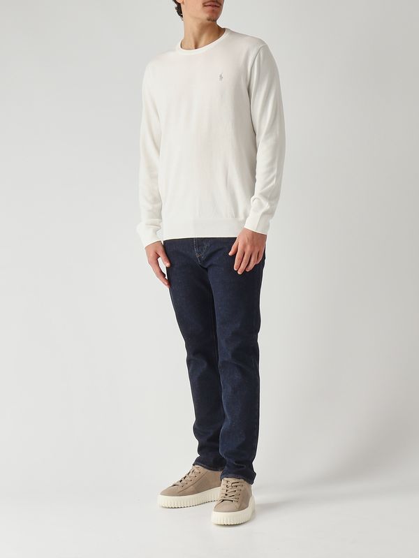 2. Herren-Slim-Fit-Pullover aus reiner Baumwolle, 100% Better Cotton Weiß Polo Ralph Lauren 710890558