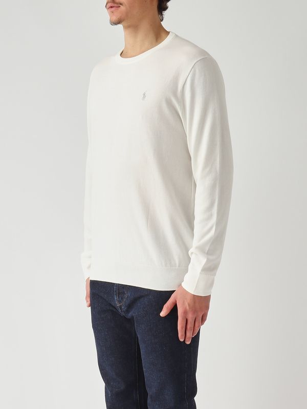 3. Herren-Slim-Fit-Pullover aus reiner Baumwolle, 100% Better Cotton Weiß Polo Ralph Lauren 710890558