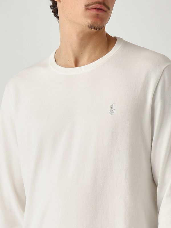 5. Herren-Slim-Fit-Pullover aus reiner Baumwolle, 100% Better Cotton Weiß Polo Ralph Lauren 710890558