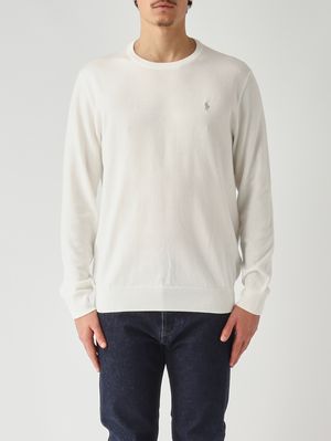 1. Herren-Slim-Fit-Pullover aus reiner Baumwolle, 100% Better Cotton Weiß
