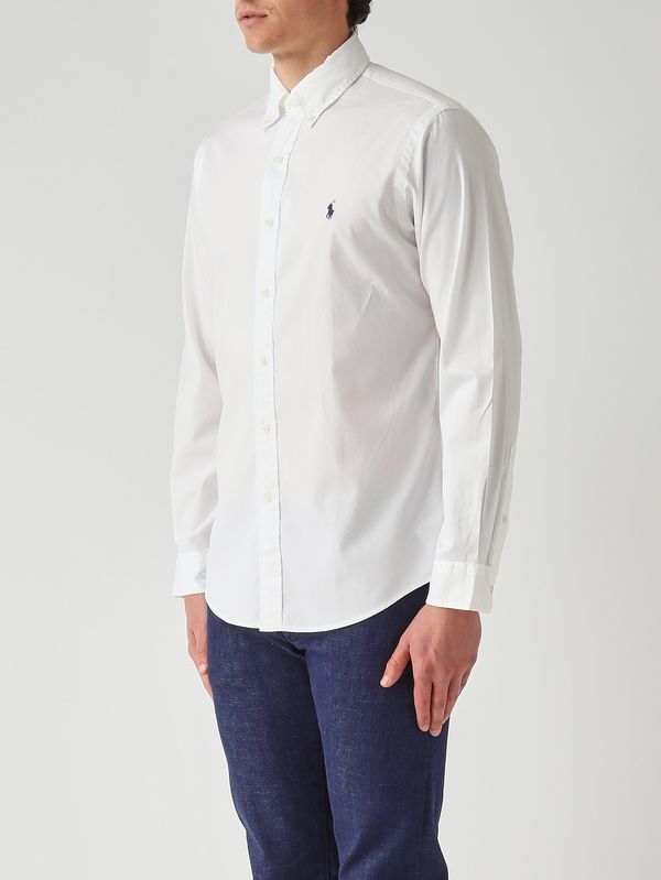 2. Herrenhemd Custom Fit aus Baumwolle Weiß Polo Ralph Lauren 710b20512