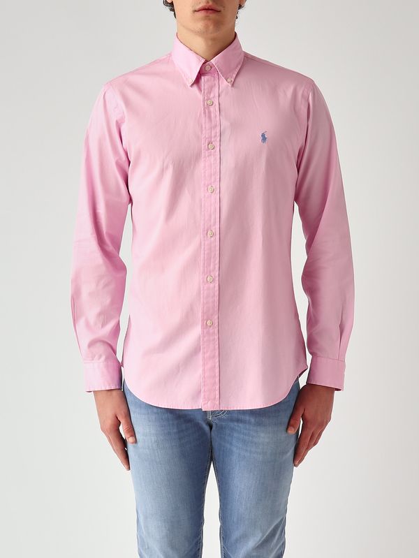 1. Herrenhemd Custom Fit aus Baumwolle Rosa Polo Ralph Lauren 710b20512